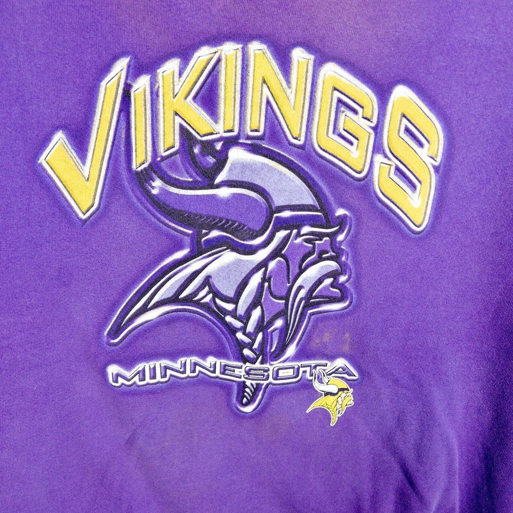 Vintage Pro Player Minnesota Vikings‎ Sweatshirt Mens Large Made In USA